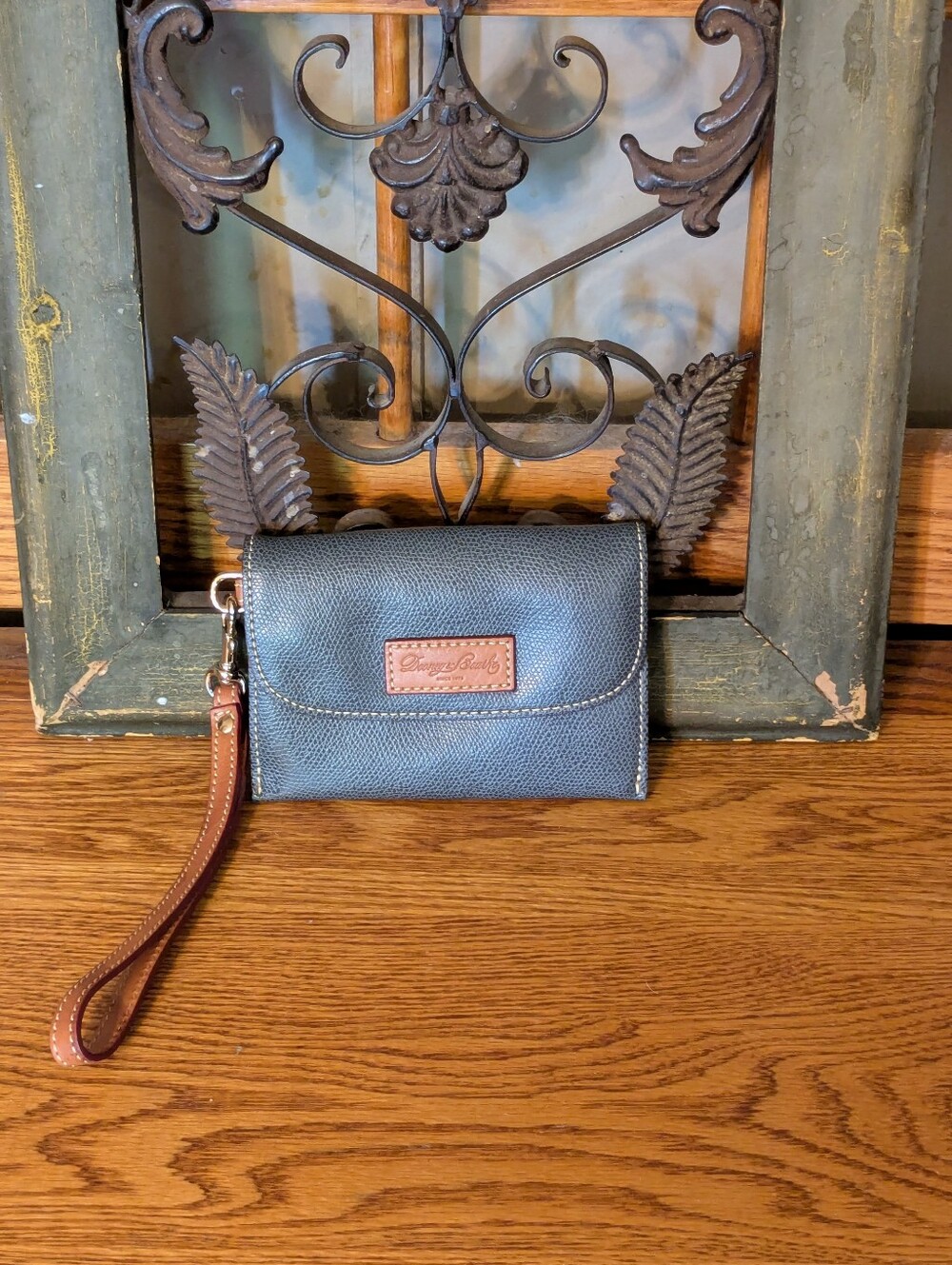 Dooney & Bourke Pebble Grain Small Flap Clutch Wristlet